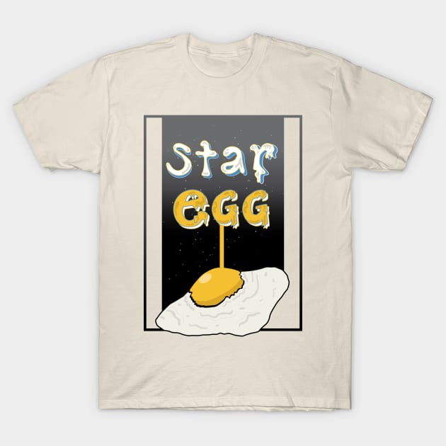 Fried egg in the galaxy/ Star egg/ Fried egg in the universe T-Shirt by RiiKDes